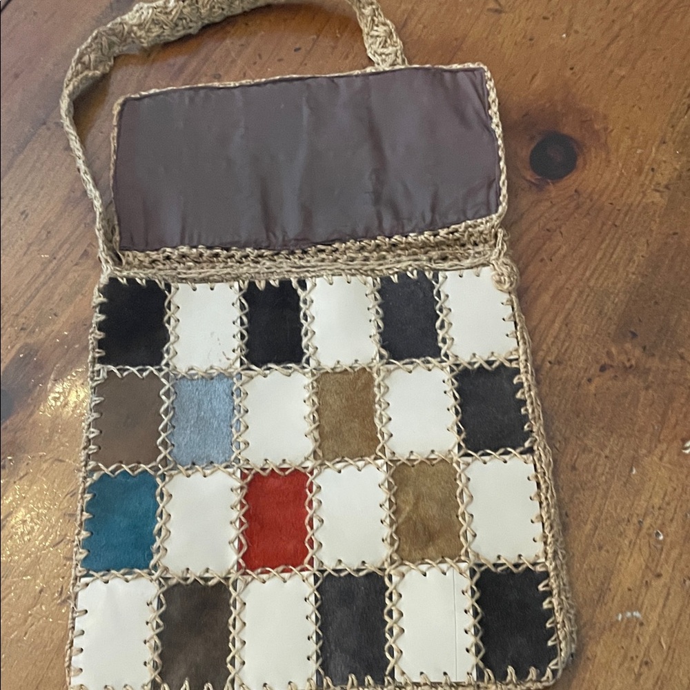 Patchwork Multi-Color Crossbody Bag - image 3
